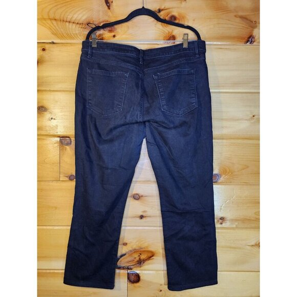 Loft Curvy Streaght Womens Jeans Size 32/14 Dark Wash Stretch Denim - Picture 5 of 7